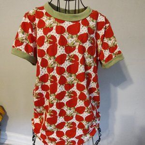 Strawberry ringer tee